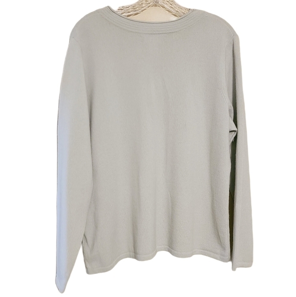 Jones New York | Women's 100% V-Neck Cashmere Sweater (Size 0X) - Picture 7 of 8